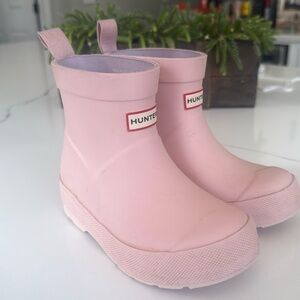 Hunter Kids Pink Rain Boots